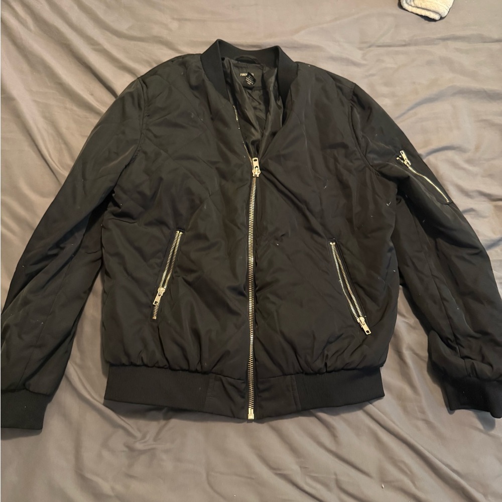 Woman’s Black Bomber Jacket